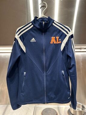 Adidas Navy Track Jacket with White Accents